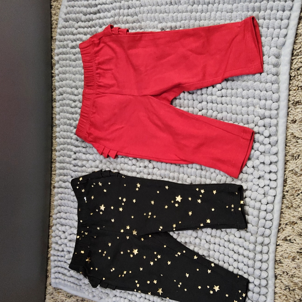 1 NWOT 2 pair size 2t girl leggings Old Navy - Picture 5 of 5